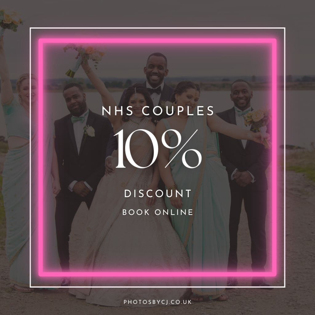blog cover - 10% off for NHS wedding photography